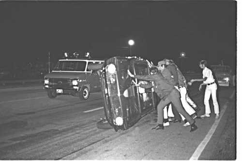 Tri-City Dragway - Flying Red Baron Crash From Fred Militello Photo By Don Ruppel 